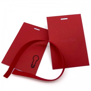Кийим-кечелерди таңгактоо үчүн High End Custom Thick Paper Garment Hang Tags