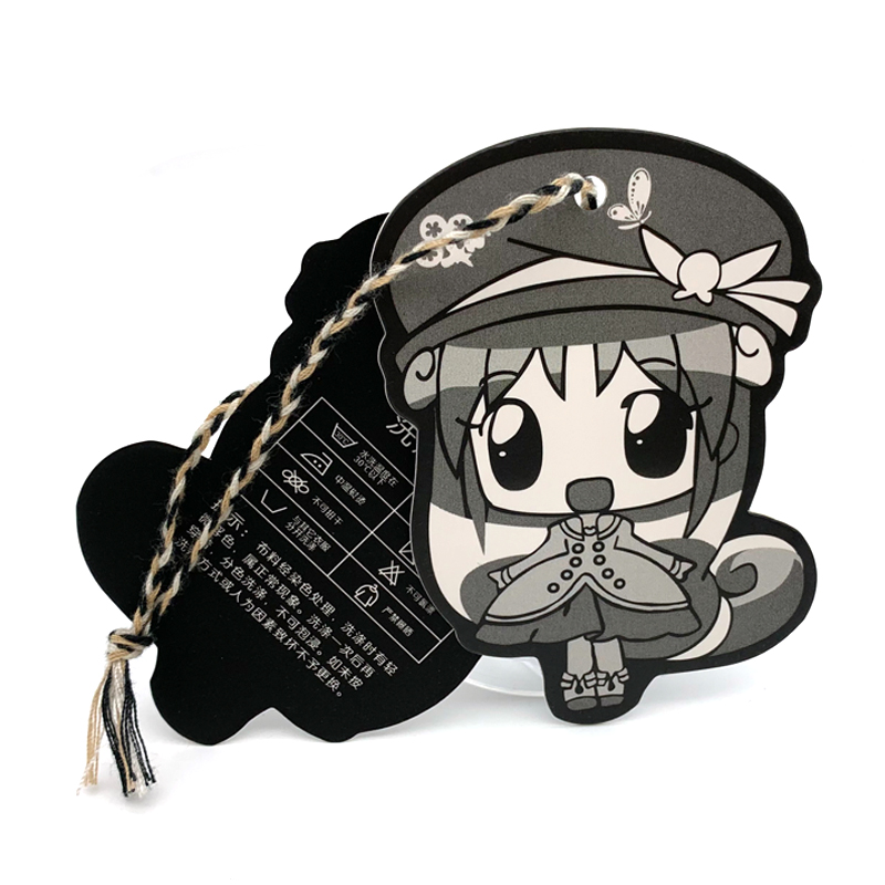 Neck Tags For Clothing - cartoon girl head special shape hangtags  hang tag custom GMT-P0168 – Jihe