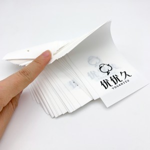 New material High end soft matte PVC hang tag for women garment