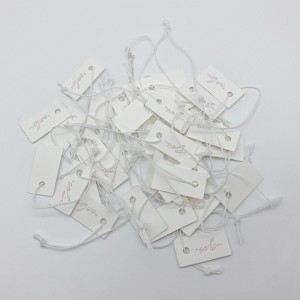 Jewelry tag factory wholesale delicate small jewelry price tag for jewelry