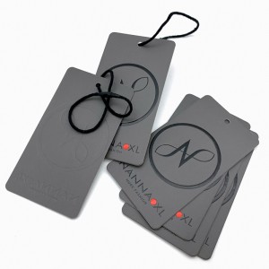 Επαγγελματικά αξεσουάρ ένδυσης Factory custom hang tag προϊόντα καρτών καρτών ετικετών