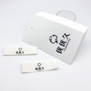 New material High end soft matte PVC hang tag for women garment