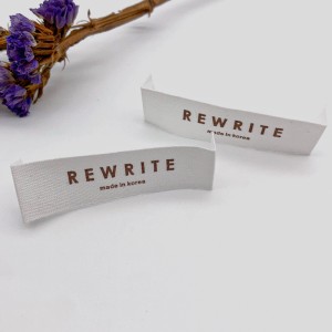 Factory source Stock Size Number Clothing Labels Size Woven Labels Neck Label for Garment
