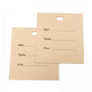 Hang tag tovarniška nalepka za tiskanje papirja po meri, nihajna oznaka dobre kakovosti