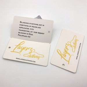 Sertîfîkaya IOS 860-960MHz Pasîf RFID UHF Smart Clothing Hang Label Sticker Inlay Tag for Apparel