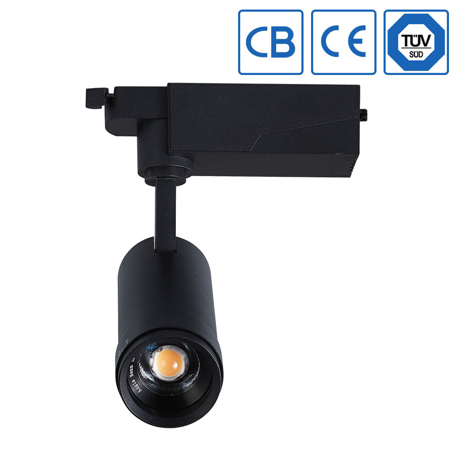 Zooming track light for commercial lighting