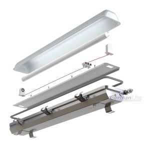 IP65 LED Tri-proof light Stainless Steel With Tube IP65 Waterproof TRP-LA