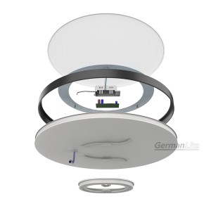 LED Ceiling Light ABS Round Moisture Proof Dust Proof Insect Proof