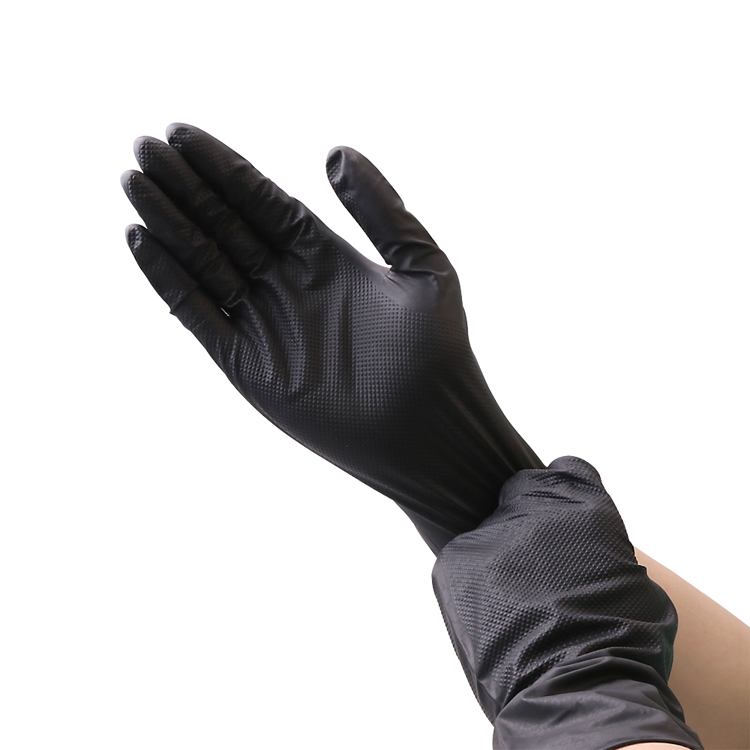 Hot Diamond Nitrile Gloves Super-thick Industrial Gloves High-quality Waterproof Comfortable Safety Gloves Featured Image