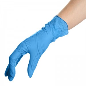 Synthetic Nitrile Vinyl Gloves Nitrile/Vinyl Blended Gloves with High-Elastic and Finger Texture