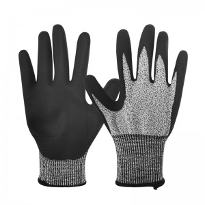 Cut Resistant TPR Anti-Impact Mechanical Safety Work Glove with Sandy Nitrile Coating En388 4544