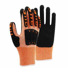 Hppe Work Gloves Cut Resistant Safety Gloves Nitrile Coated Working Gloves Cut Resistant Gloves