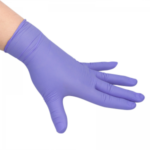 Customize food grade disposable protective blue black nitrile powder free guantes hand gloves for USA