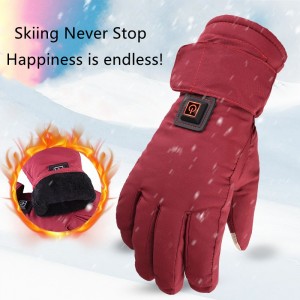 New Arrival Winter Women Rechargeable Heated Motorcycle Skiing Hiking Sports Gloves