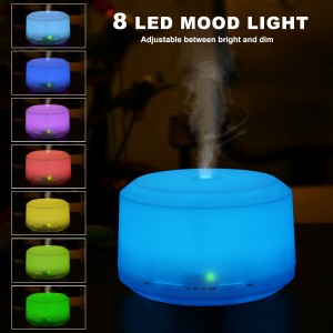 Essential Oil Diffuser with 7 LED Color Changing Lamps, Aromatherapy Diffuser for Essential Oils With Waterless Auto Shut-off Feature