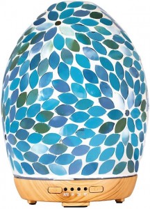 Mosaic Glass Diffuser 250ML Aromatherapy Diffuser Flower Design