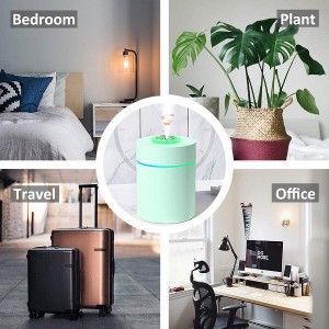Humidifiers for Bedroom, Cool Mist Mini Humidifier, 240ml Portable Humidifier,plant humidifier,Desktop, for Home Bedroom Small Room Office Travel Car Plant, Super Quiet, Green