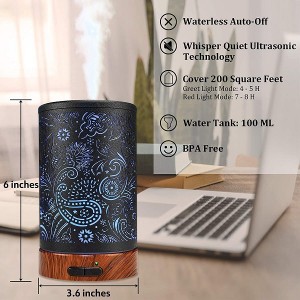 Low price for China Essential Oil Diffuser Mini Aroma Diffuser, Cool Mist Humidifier with 7 Colors Light Waterless Auto-off for Home and Office, Aroma Diffuser Manufacturers