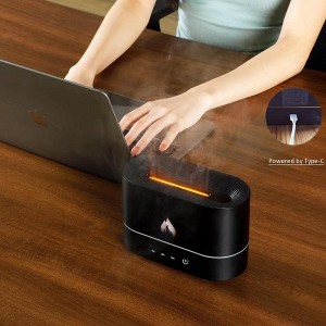 Aroma Diffuser with Flame Light 250ml Mist Humidifier Aromatherapy