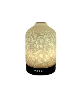 Getter ultrasonic Ceramic aroma diffuser 100ml Reliable and cheap popular ultrasonic humidifier aroma diffuser with 7LED light