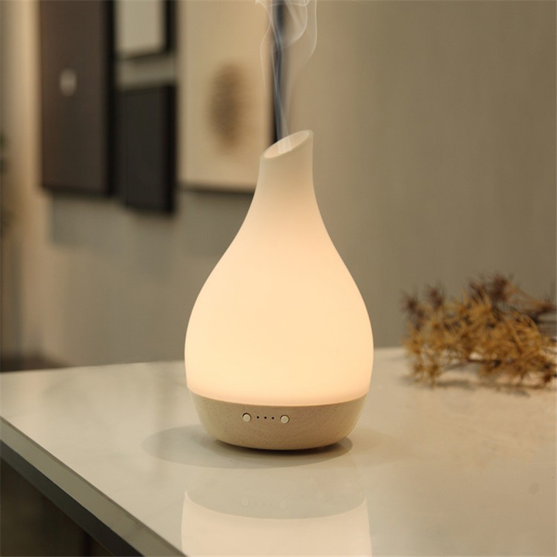 China wholesale Mist Diffuser Factory –  Ultrasonic Humidifier Ceramic Glass Wood 180ML Essential oil Aroma Diffuser – Getter