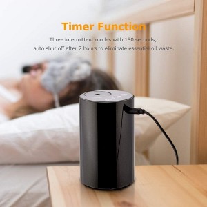 Essential Oil Diffuser Waterless, USB Battery Operated Cordless Car Diffuser, Mini Aroma Diffuser