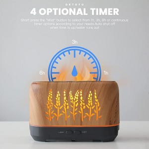 Discountable price China 2022newest Winter Gift Flame Diffuser Humidifier Aromatic Aroma Flame Air Diffuser for Home Office