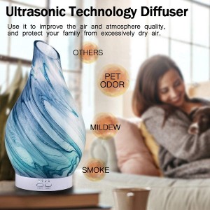 Glass Aromatherapy Diffuser 120ml Color Changing Night Lights