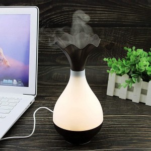 Ultrasonic Essential Oil Diffuser, Aromatherapy Diffuser Cool Mist Humidifier | Waterless Auto Shut-Off – Essential Oil Diffuser for Bedroom with LED Night Lights