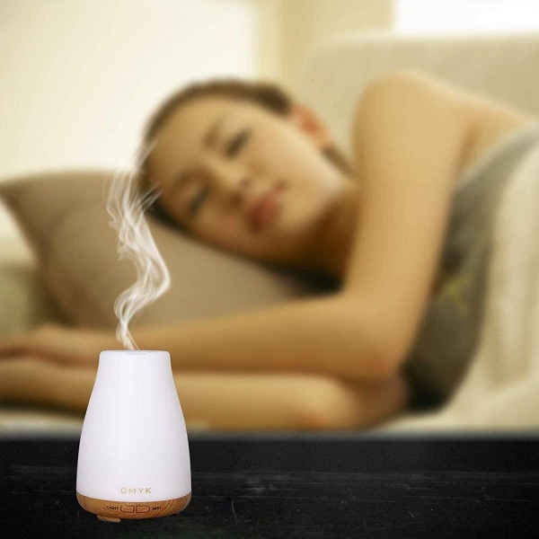 280ml Glass Essential Oil Diffuser Wood Grain Base Air Aroma Diffuser for  Aromatherapy Cool Mist Humidifier with Safe Auto Shut-off and 2 Mist Modes  