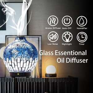 Essential Oil Diffuser 100ML Aroma Ultrasonic Humidifier 7 Color Changing Night Lights