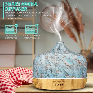 500ml Essential Oil Diffuser, 3D Glass Ultrasonic Aromatherapy