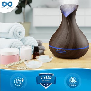 Smart WiFi Wireless Essential Oil Aromatherapy 150ml Ultrasonic Diffuser & Humidifier with Alexa & Google Home Phone App & Voice Control – Create Schedules – LED & Timer Settings DC-8585A（5V）