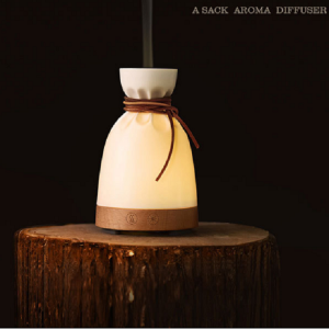 Wooden base sack shaped ultrasonic hepa electric air diffuser Good decoration for home/office DC-8357