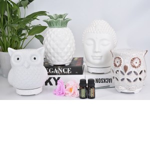 Getter Home Decorative Ceramic Buddha Head Hand made Ultrasonic Air Humidifier Purifier Aroma Diffuser 8529