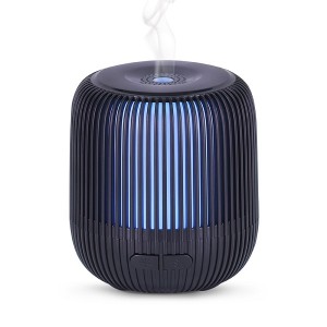 new ultrasonic Aroma Diffuser Oil Wood Base Aromatherapy with 7 colors Light DC-8825