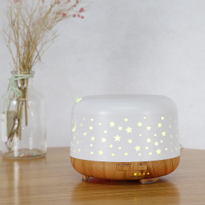 300ML Auto Off Ultrasonic Diffuser LED Colorful Night-Lighting Starry DC-8835