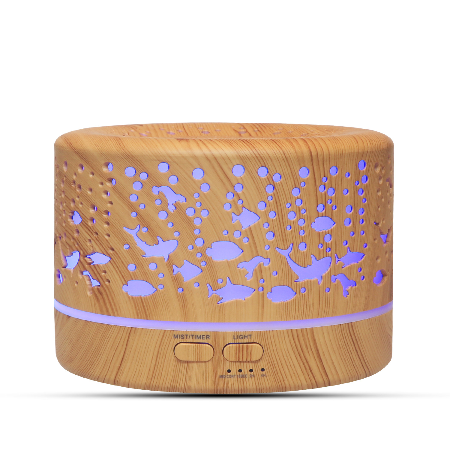 Factory Selling China 2021 Best 500ml Wood Grain Electric Aroma Diffuser Ultrasonic Humidifier Room Essential Oil Diffuser