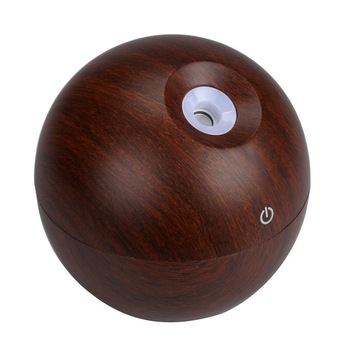LED USB Wood Grain Ultrasonic Air Humidifier Aroma Essential Oil Diffuser Featured Image