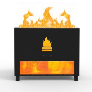 Flame Fireplace Aroma Diffuser with Himalaya Salt Stones