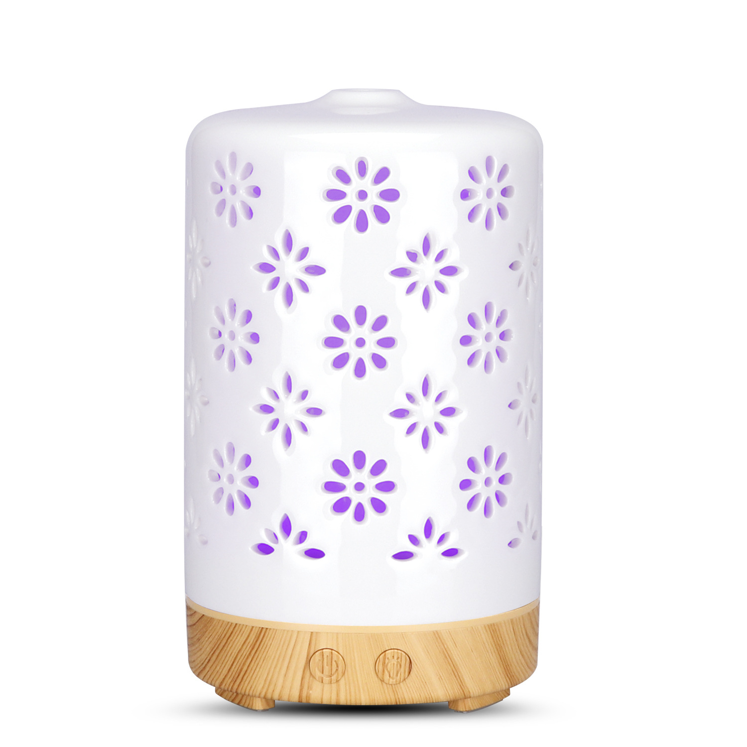 China wholesale Waterless Essential Oil Diffuser Products –  Ceramic Essential Oil Aroma Air Freshener Diffuser 100ml Ultrasonic Diffuser – Getter