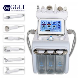 China Wholesale Hydrofacial machine Factories –  Multi-function Skin Care Facial Cleaning H2O2 Hydra Jet Peel Oxygen  – GGLT