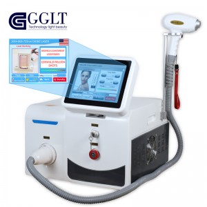 China Wholesale Laser Diode Hair Removal Manufacturers –  Portable 1000W diode laser 755 808 1064 – GGLT
