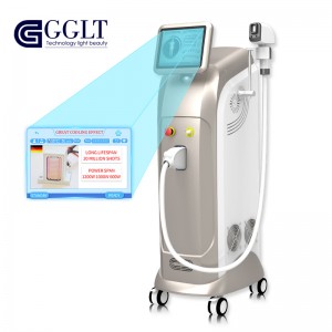 High efficiency 808 755 1064 three waves diode laser hair removal