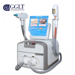 China Wholesale Body Laser Hair Removal Manufacturers –  Nd Yag Laser Tattoo Removal and SHR Laser Hair Removal 2in1 Machine – GGLT