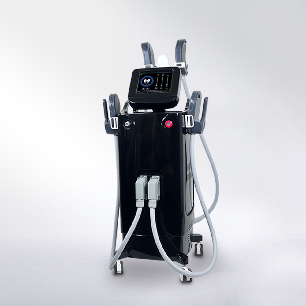 Factory Price 6000W Muscle Building Fat Reduce 5 Handle Body  Sculpting Machine with RF Technology