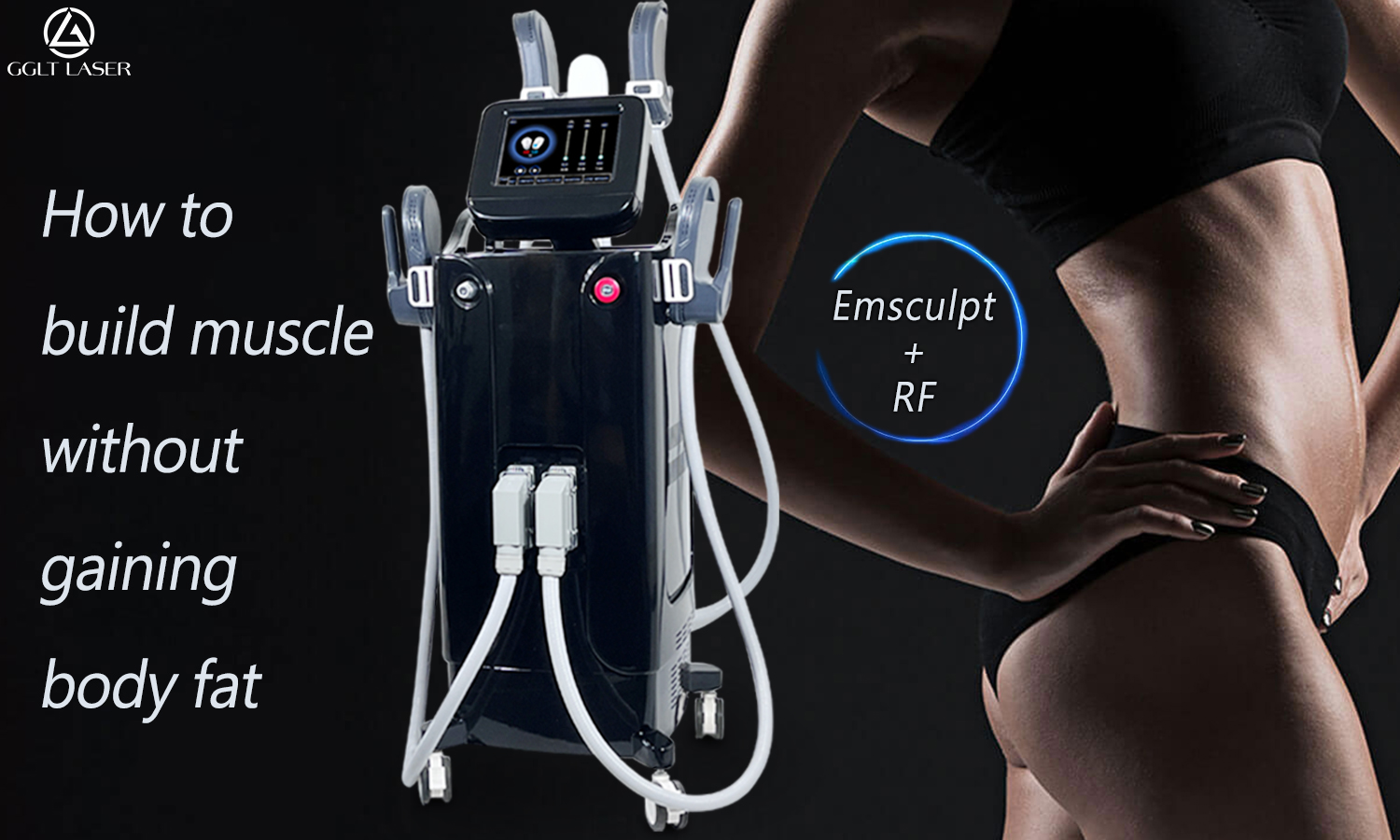 What is the principle of increasing muscle and reducing fat in EMSculpt?