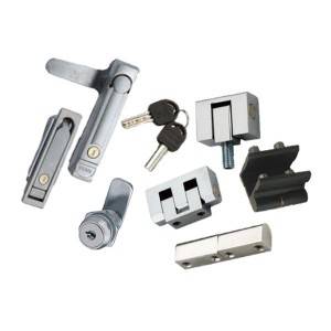 lock and hinge for switchgear