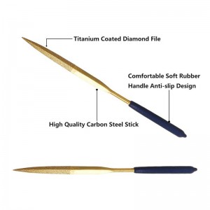 Titanium Diamond Coating Needle Files Set