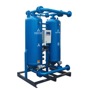 High Quality 3.8m3/Min Energy-Saving Twin Tower Heatless Compressed Air Adsorption Dryer For Industrial Air Compressor